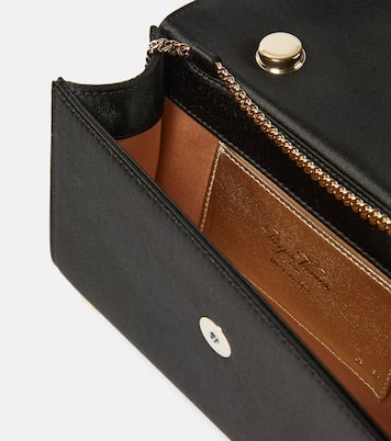 RV Bouquet Mini satin clutch | Roger Vivier