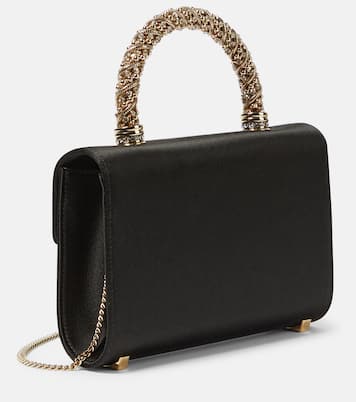 RV Bouquet Mini satin clutch | Roger Vivier