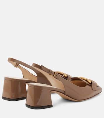Kate patent leather slingback pumps | Tod's