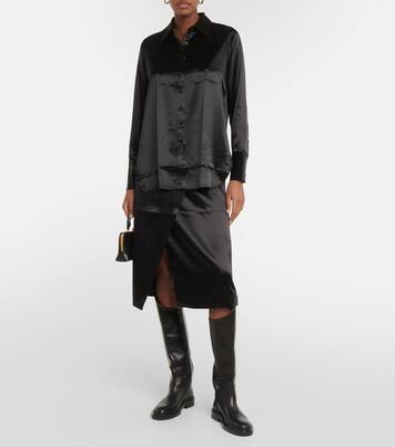 Satin wrap skirt | CO