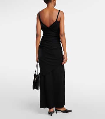 Vestido largo de cachemir con bufanda | Toteme