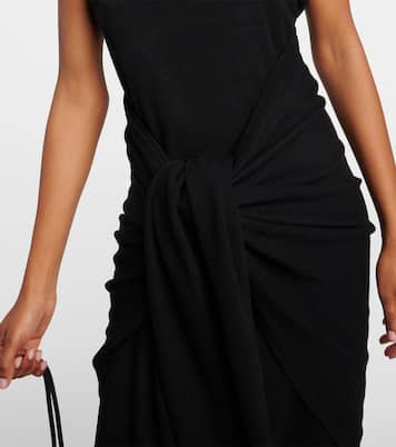 Vestido largo de cachemir con bufanda | Toteme