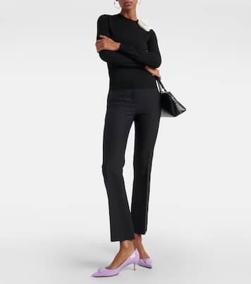 Pantaloni regular in Crêpe Couture | Valentino