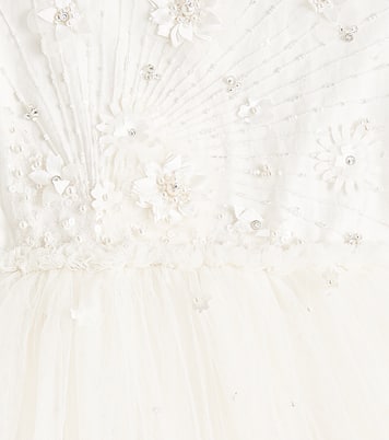 Abito Ceramic in tulle con applicazioni floreali | Tutu Du Monde