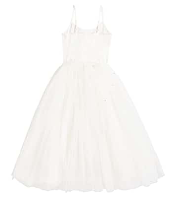 Abito Ceramic in tulle con applicazioni floreali | Tutu Du Monde