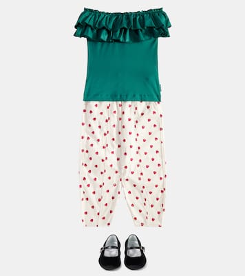Pantalon imprimé en coton mélangé | Monnalisa