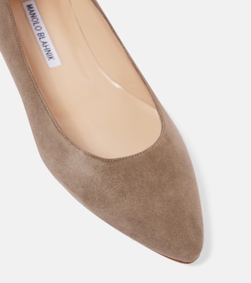 Bailarinas Lanza BB de ante | Manolo Blahnik