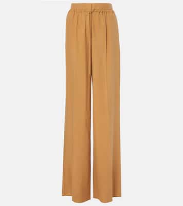 بنطلون بقصة أرجل واسعة من الحرير Grana | Max Mara