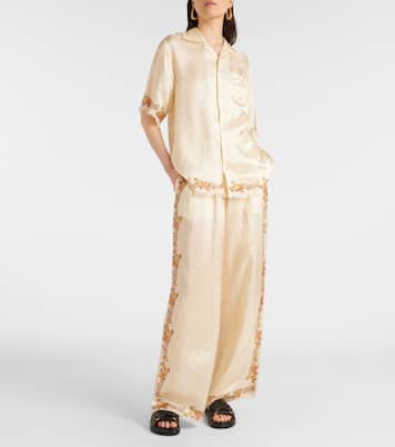 Bedruckte Hose aus Satin | Marni