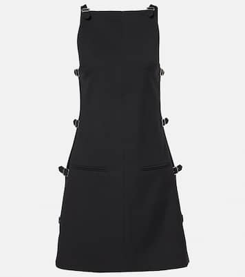 Buckle-detail wool minidress | Courrèges