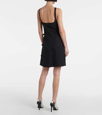 Buckle-detail wool minidress | Courrèges
