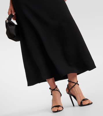 Off-shoulder cady maxi dress | Roland Mouret
