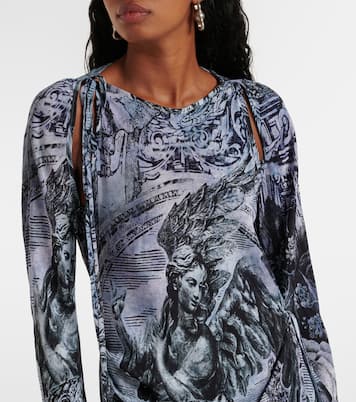 Printed wrap dress | Acne Studios
