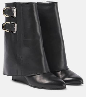 Bottines Shark Lock Buckles en cuir | Givenchy