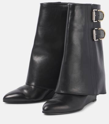 Bottines Shark Lock Buckles en cuir | Givenchy