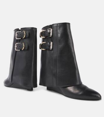 Bottines Shark Lock Buckles en cuir | Givenchy