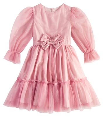 Abito in tulle glitterato con fiocco | Patachou