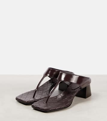 Marella 45 leather thong sandals | Bottega Veneta