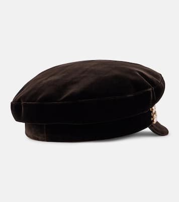 Velvet newsboy cap | Roger Vivier