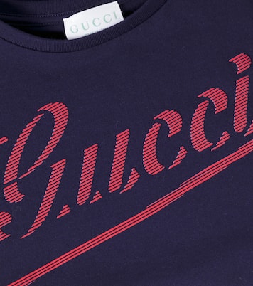 Camiseta en jersey de algodón estampada | Gucci Kids