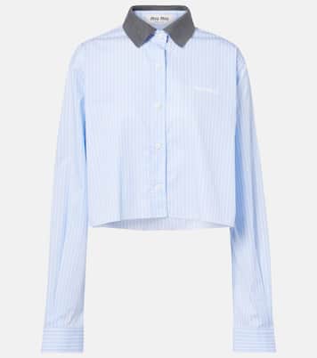 Cropped-Hemd aus Baumwolle | Miu Miu