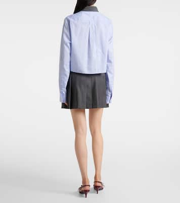 Cropped-Hemd aus Baumwolle | Miu Miu