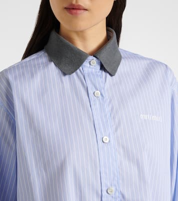 Cropped-Hemd aus Baumwolle | Miu Miu