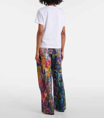 T-shirt Face in jersey di misto cotone | Acne Studios