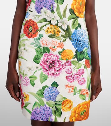 Vestido corto de algodón floral | Dolce&Gabbana