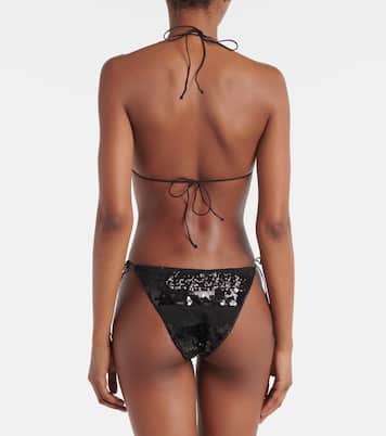 Bikini a righe con paillettes | Oséree