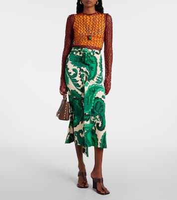 Sandali con zeppa 90 in pelle | Etro