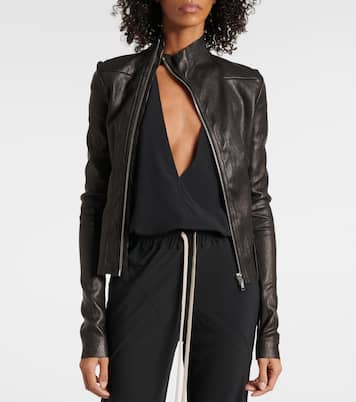 Giacca Gary in pelle e cotone | Rick Owens