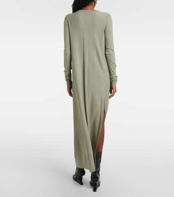 Twisted draped jersey maxi dress | Rick Owens