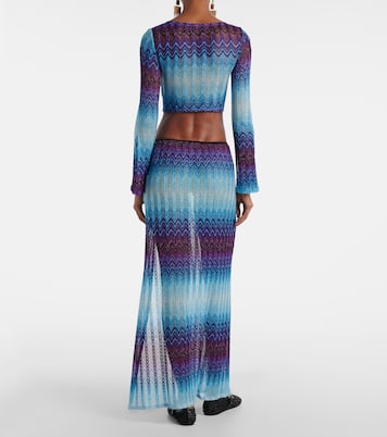 Zig Zag lamé cropped top | Missoni