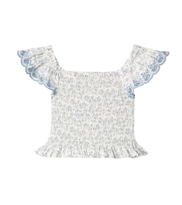 Top Zayla en coton à fleurs | Rylee + Cru