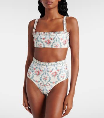 Top de bikini Olmo Mosqueta estampado | Agua by Agua Bendita