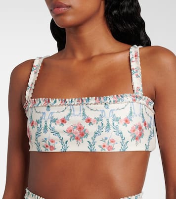 Top de bikini Olmo Mosqueta estampado | Agua by Agua Bendita