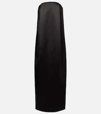 Off-Shoulder-Maxikleid aus Satin | Entire Studios