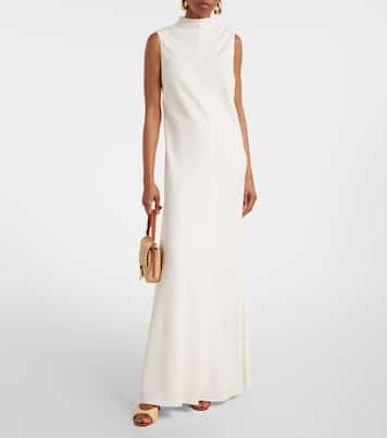 Robe longue Araya en crêpe | Staud