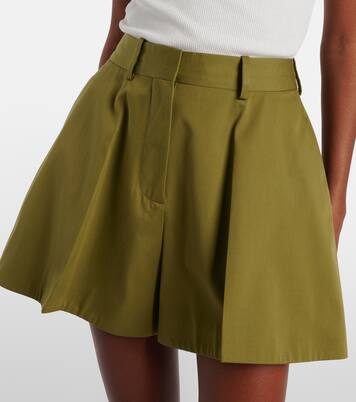 Shorts in gabardine di cotone e seta | Loewe