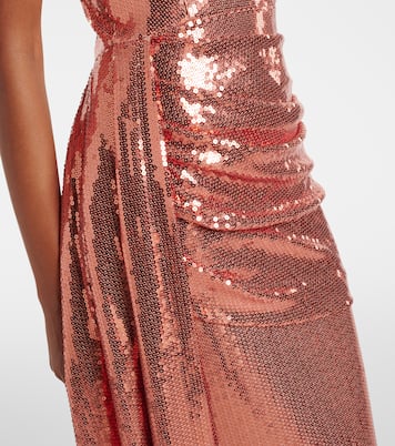 Draped sequined corset dress | Alex Perry