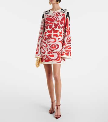 Mini Supremes printed satin minidress | La DoubleJ