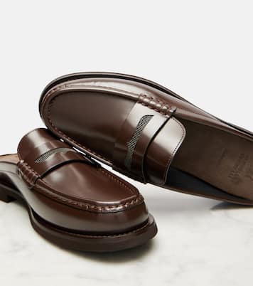 Mules Monili en cuir | Brunello Cucinelli