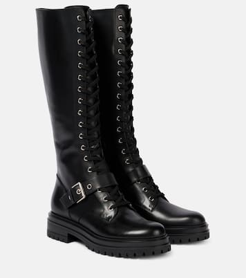Botas altas de piel con cordones | Gianvito Rossi