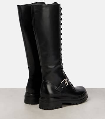 Botas altas de piel con cordones | Gianvito Rossi