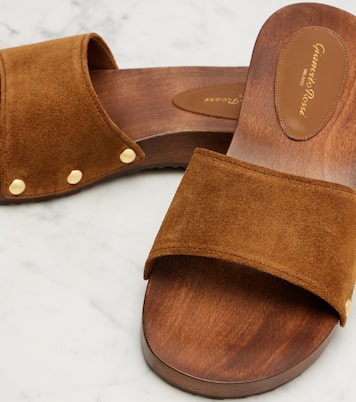 Mules Riviera en daim | Gianvito Rossi