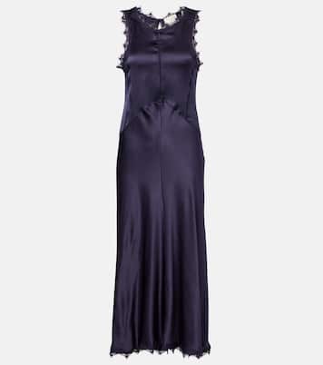 Vestido midi Jadelia de satén | Isabel Marant