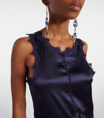 Vestido midi Jadelia de satén | Isabel Marant