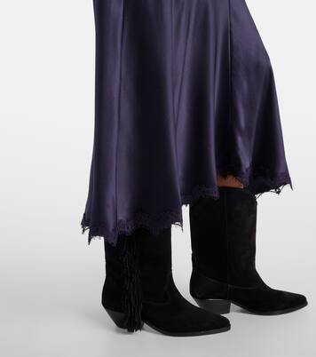 Vestido midi Jadelia de satén | Isabel Marant