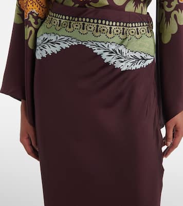 Sleek Placée silk maxi skirt | La DoubleJ